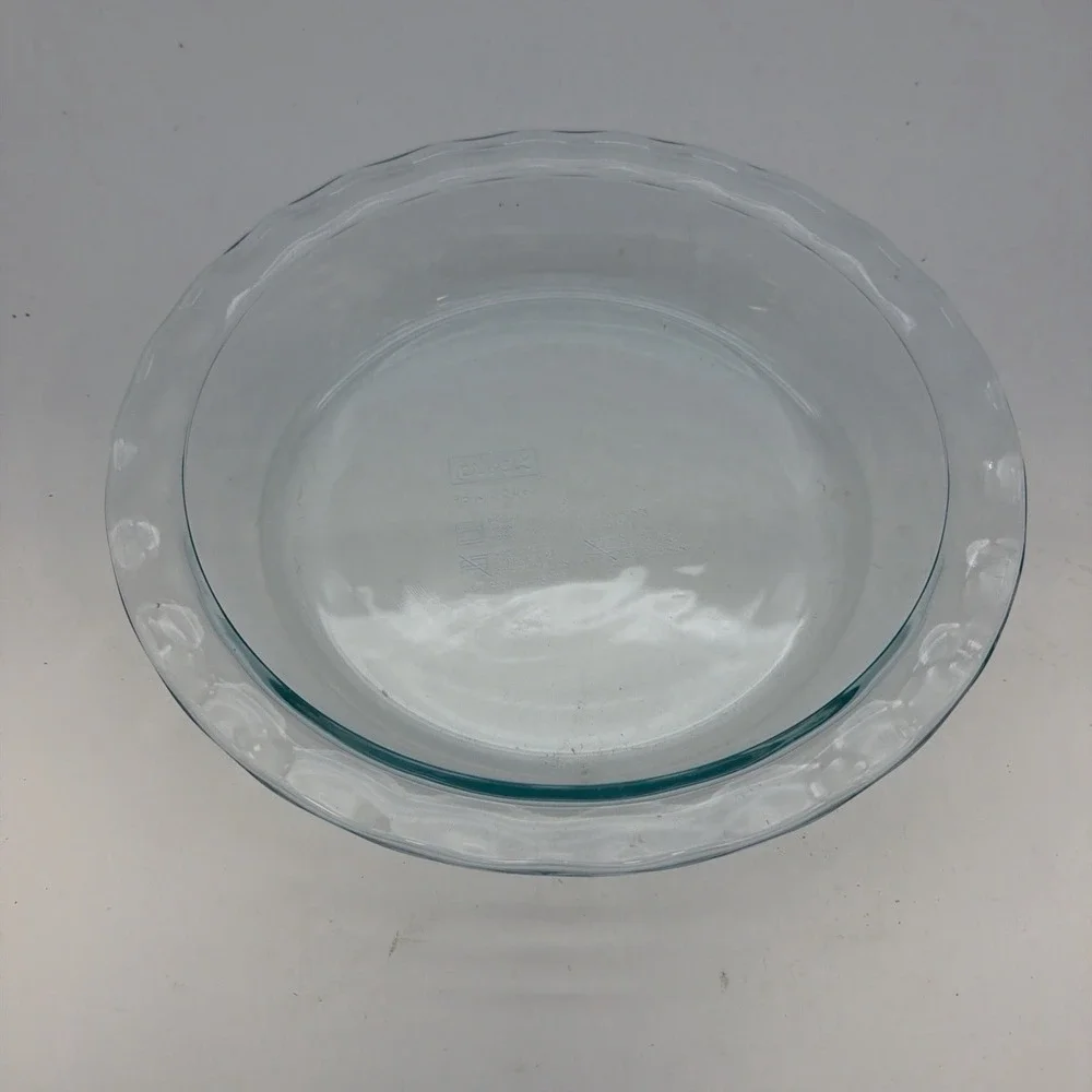 Pyrex #C209 Clear Glass Pie Plate Baking Dish Pan 9.5